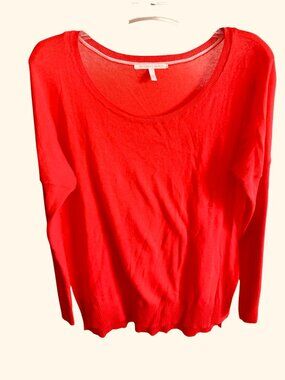 Women's Victoria's Secret Summer Sweater Long Sleeve, Coral/Orange, XL